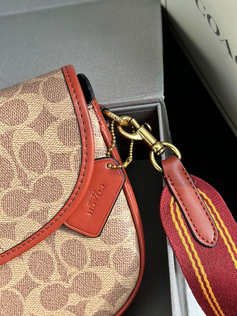 Coach Willow Medium Signature Canvas Saddle Bag - 20