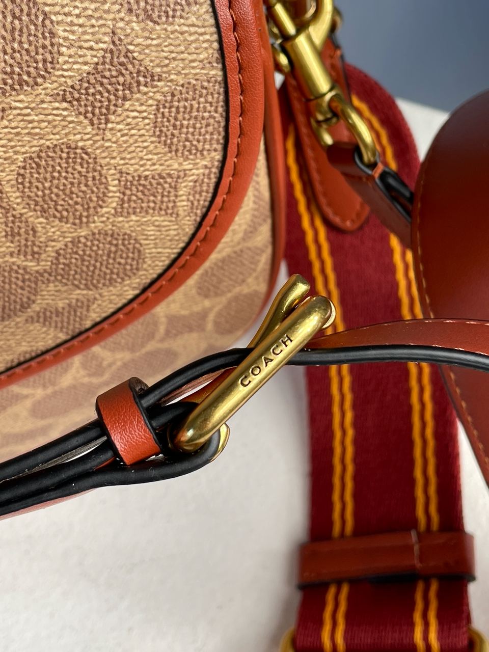 Coach Willow Medium Signature Canvas Saddle Bag - 30