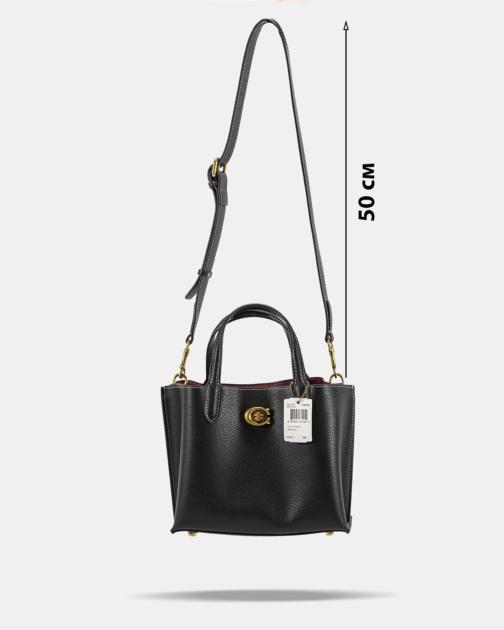 Coach Willow Tote 24 In Black - 4