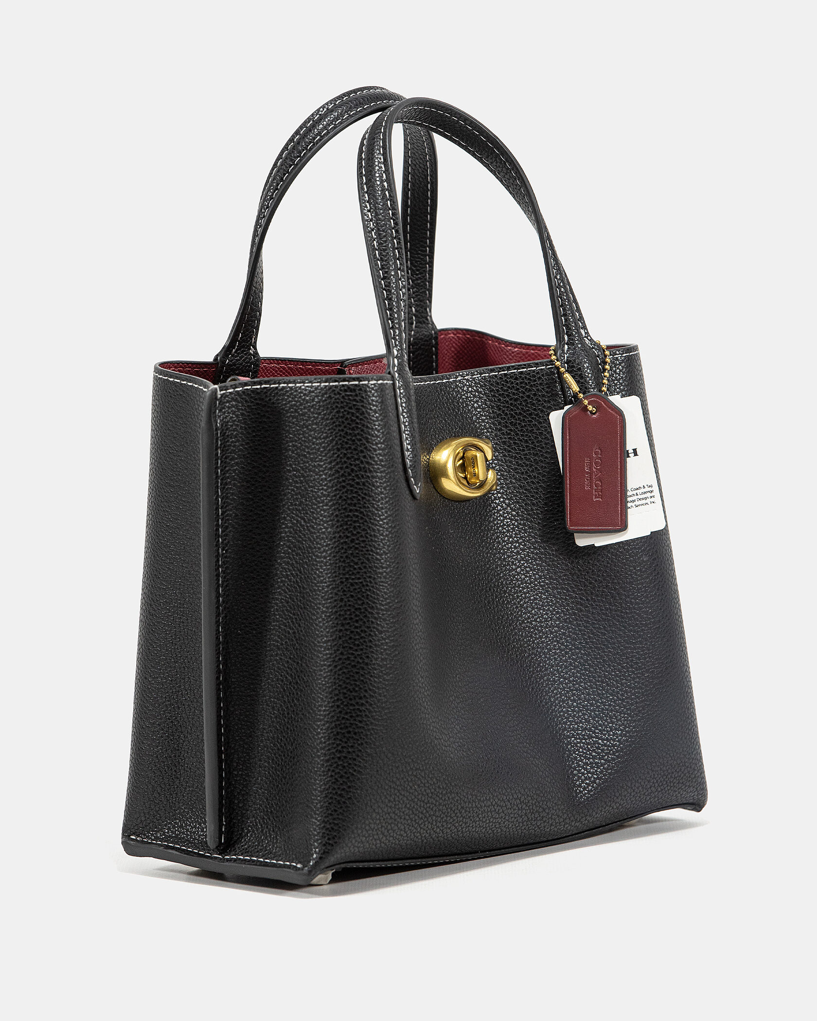Coach Willow Tote 24 In Black - 5