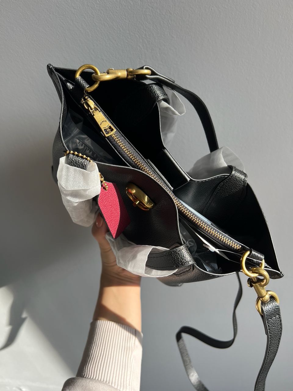 Coach Willow Tote 24 In Black - 17