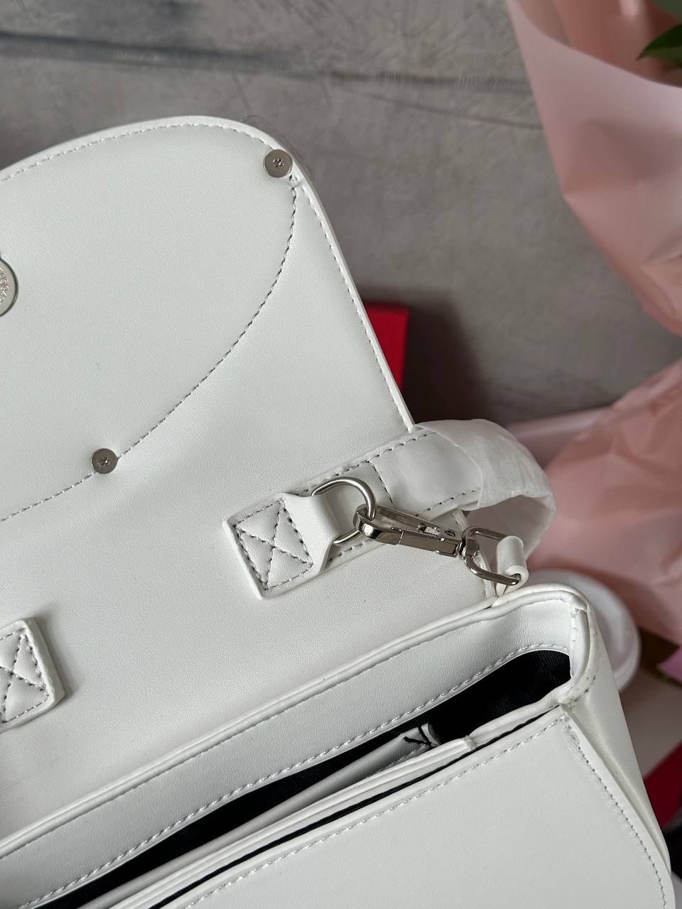 Diesel 1DR Iconic Shoulder Bag White - 5