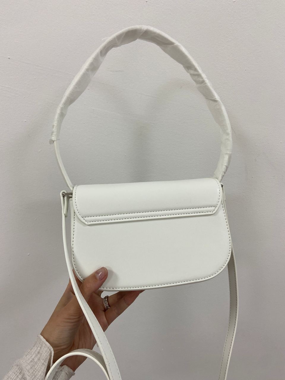 DIESEL 1DR Iconic Shoulder Bag White - 11