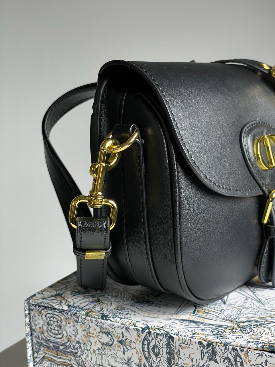 Dior Bobby Bag Black Smooth Skin - 20