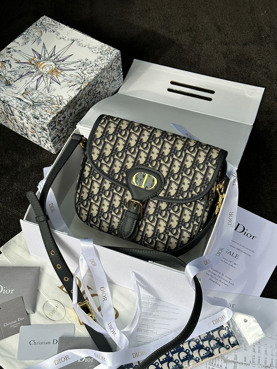 Dior Bobby Bag Blue Oblique - 2