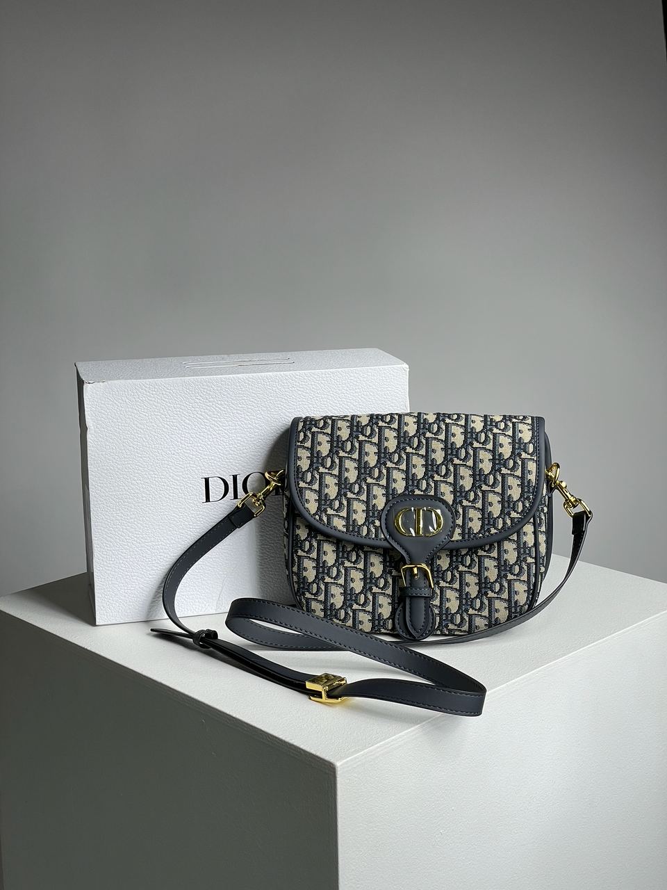 Dior Bobby Bag Blue Oblique - 3
