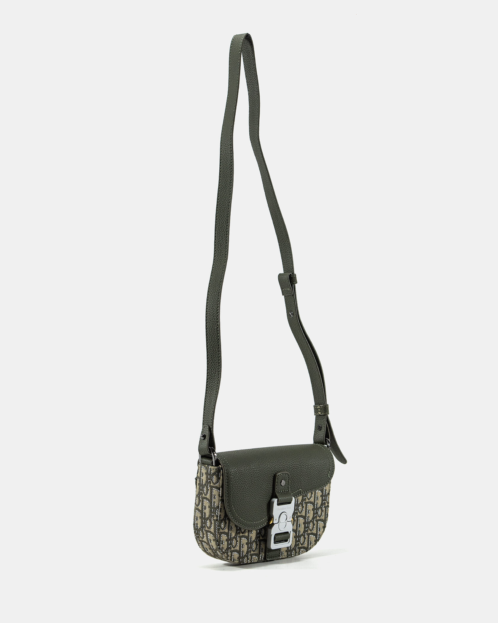 Dior Bobby Small Bag in Olive Green Oblique Jacquard - 5