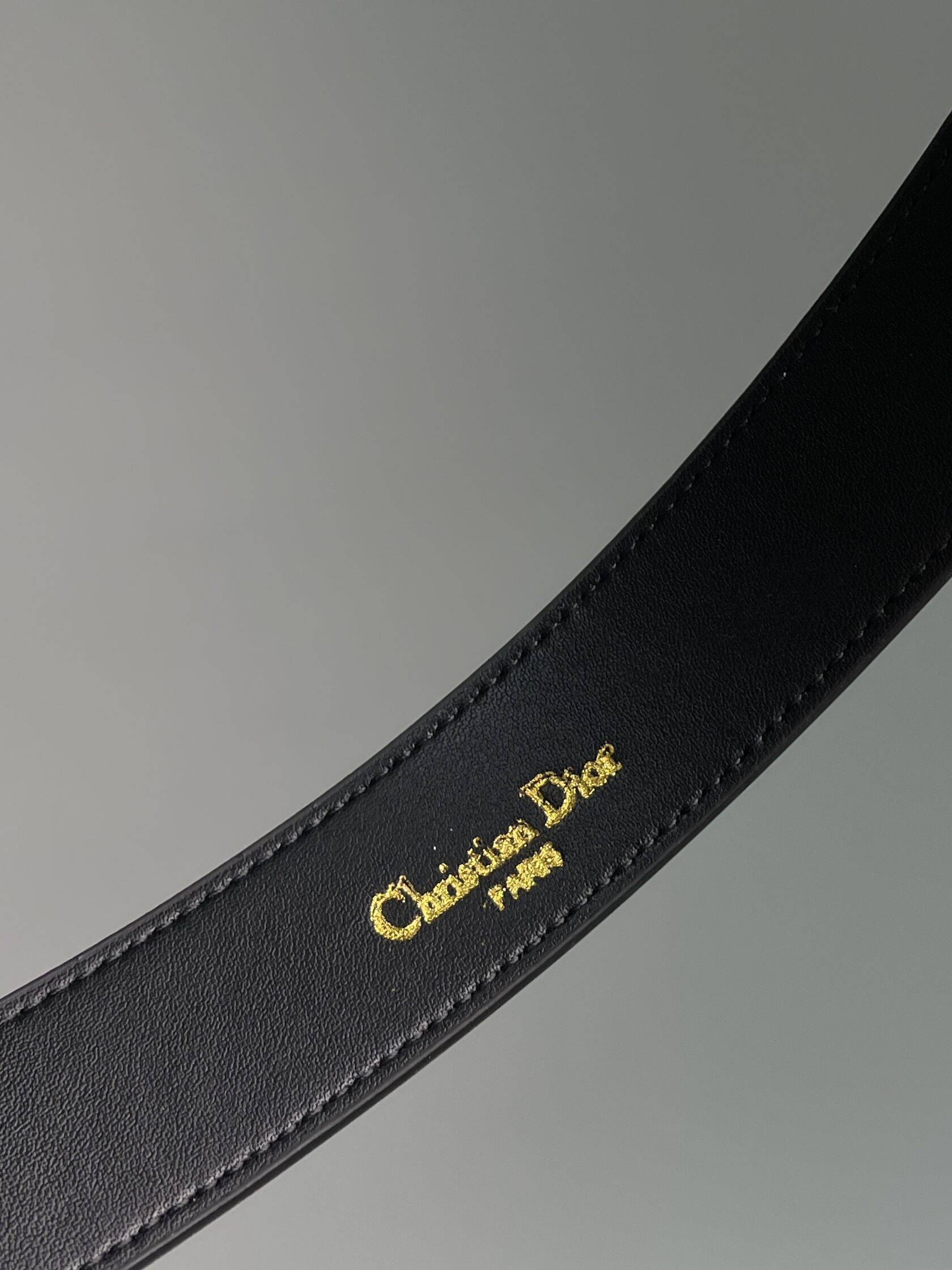 Dior D-Fence Belt Black Smooth Calfskin - 10