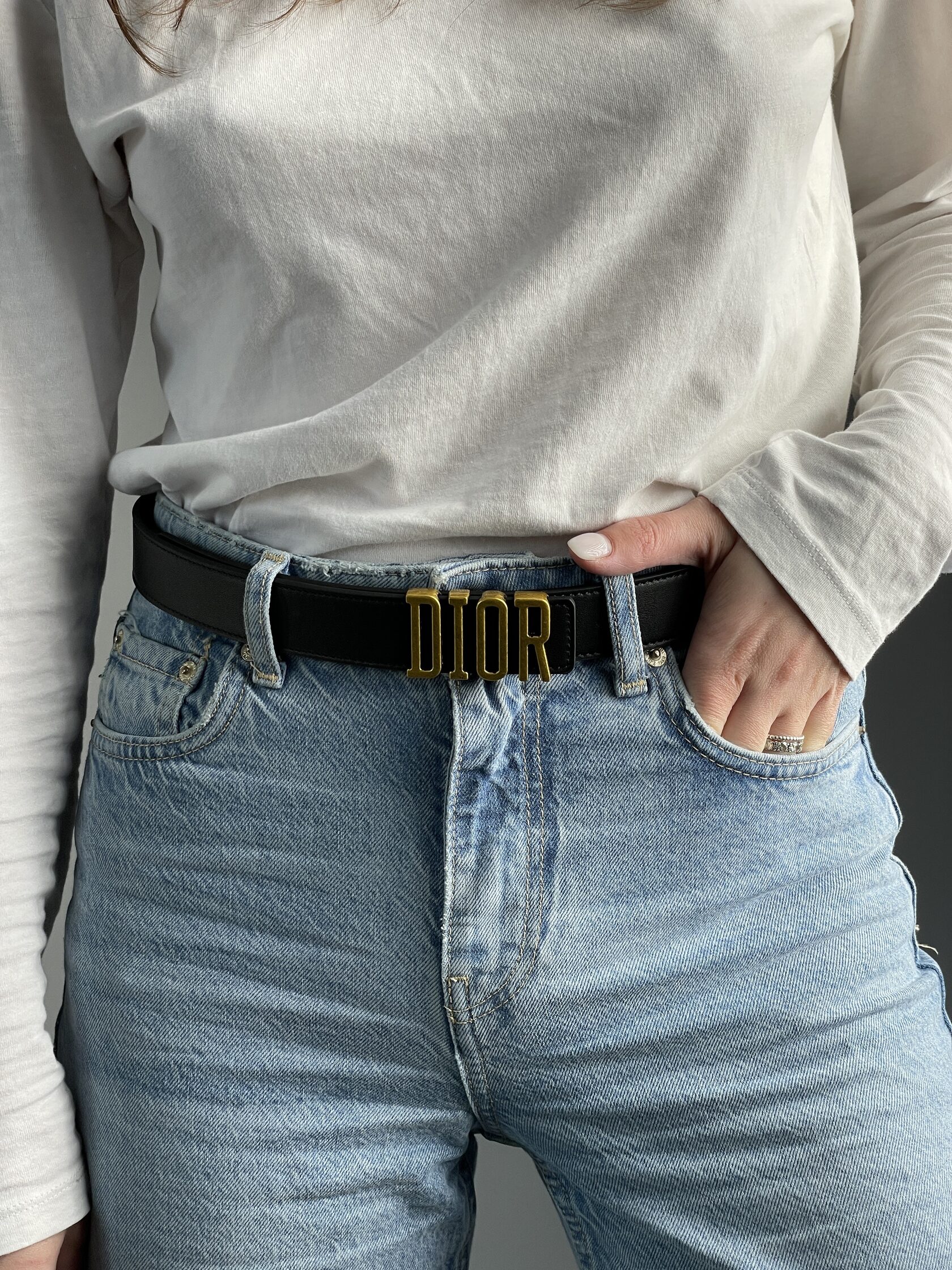 Dior D-Fence Belt Black Smooth Calfskin - 3