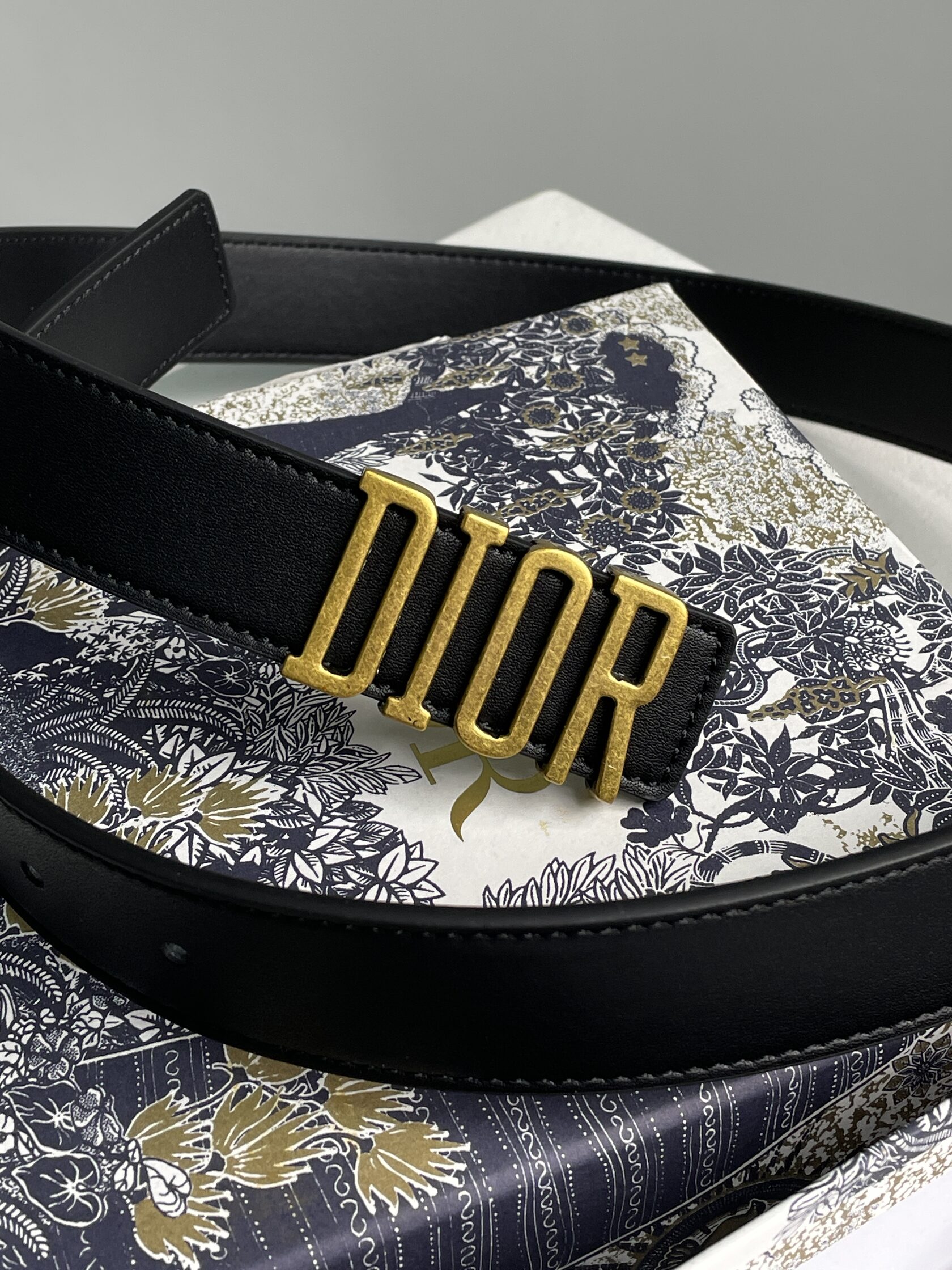 Dior D-Fence Belt Black Smooth Calfskin - 8