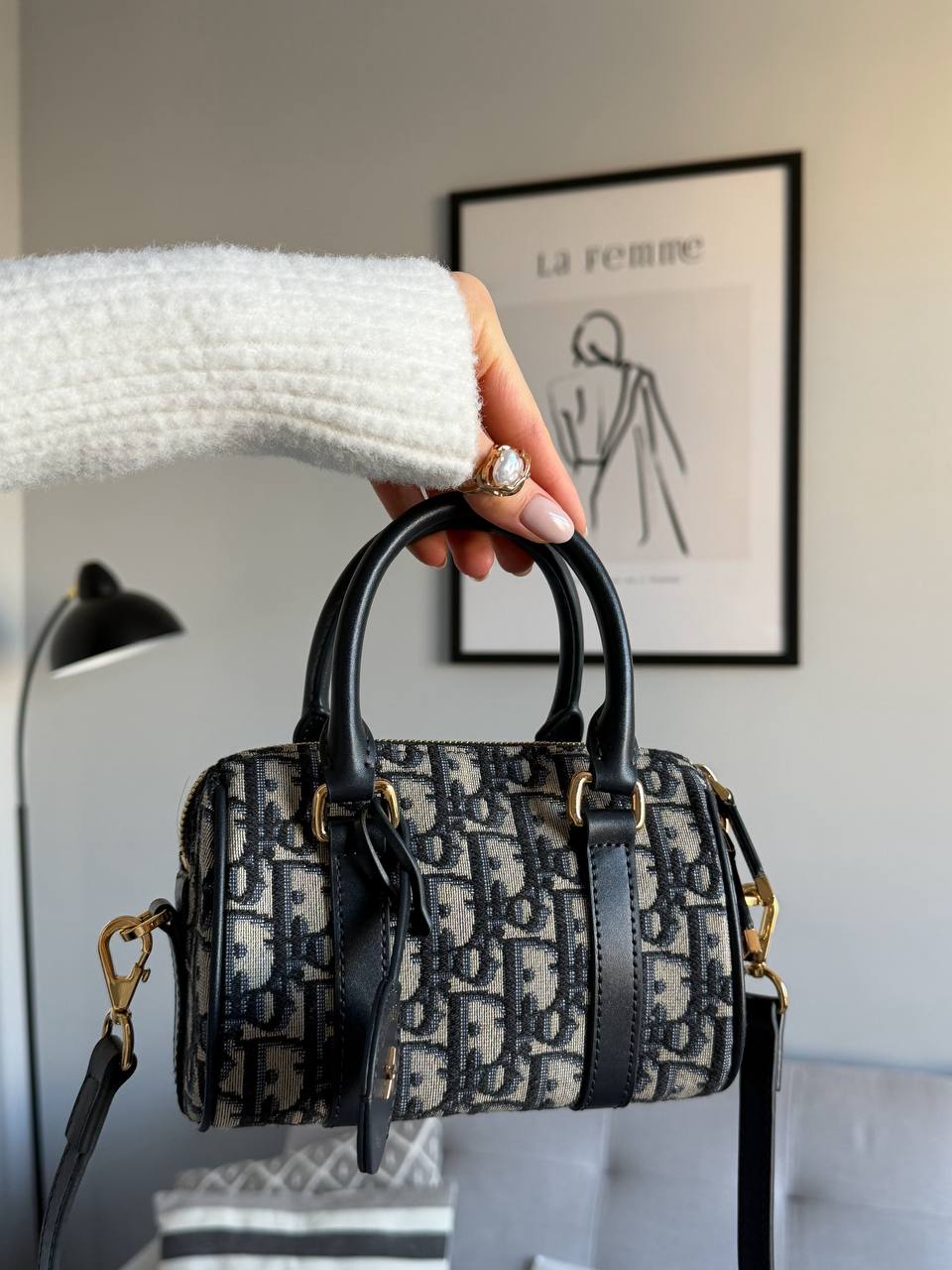 Dior Groove 20-Tas Blauwe Dior Oblique-Jacquard Vrouw - 10