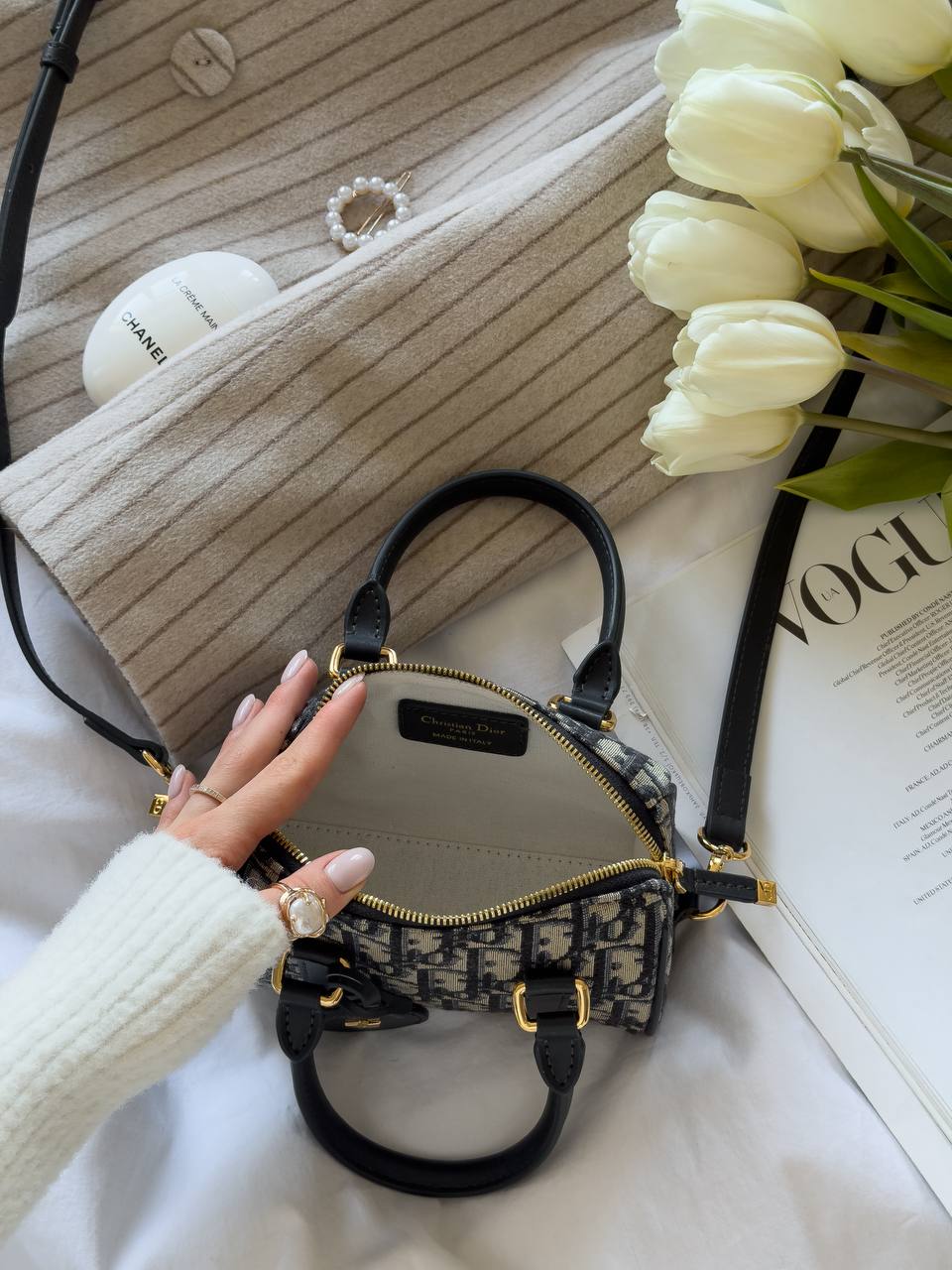 Dior Groove 20-Tas Blauwe Dior Oblique-Jacquard Vrouw - 16