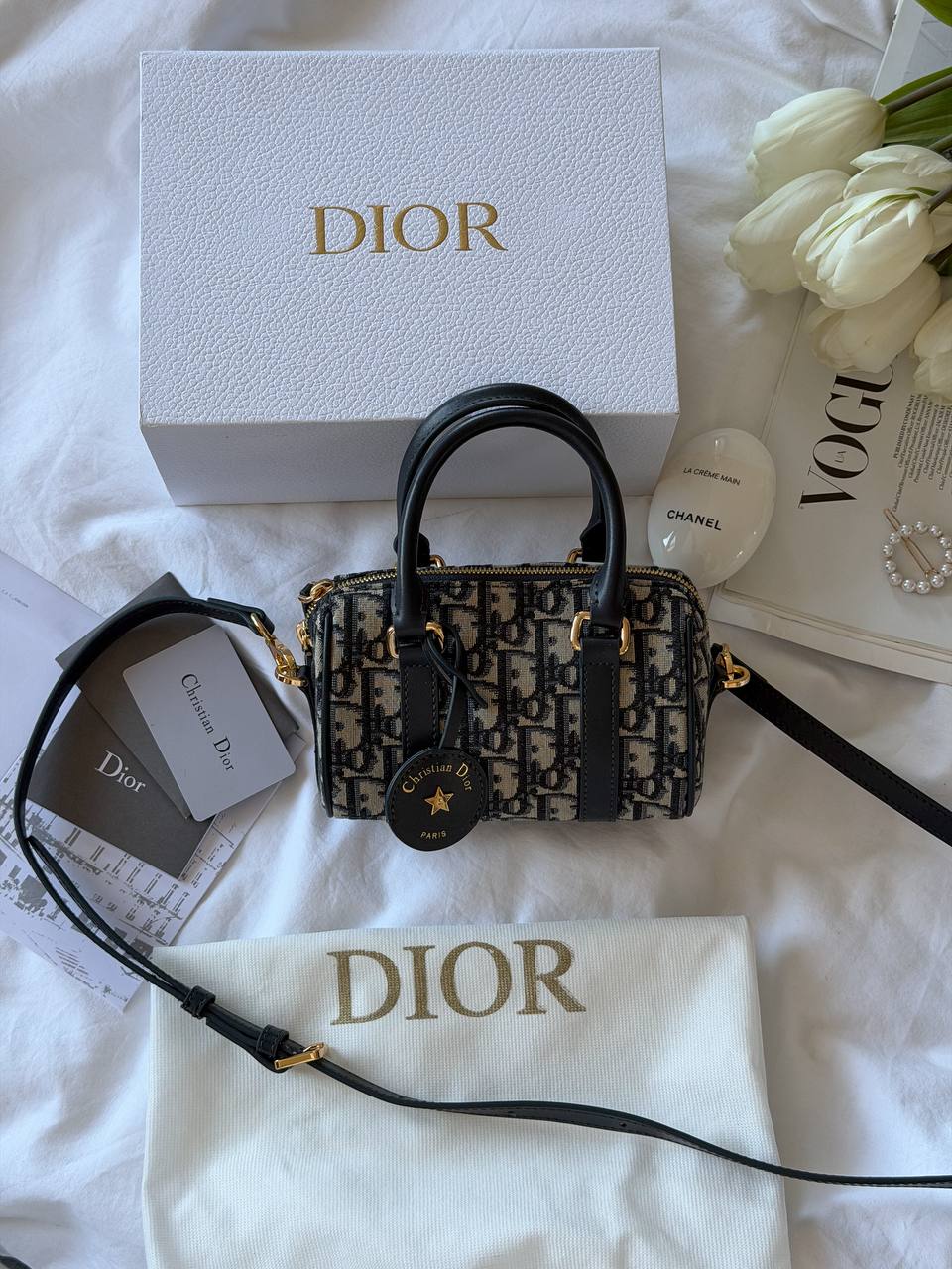 Dior Groove 20-Tas Blauwe Dior Oblique-Jacquard Vrouw - 4