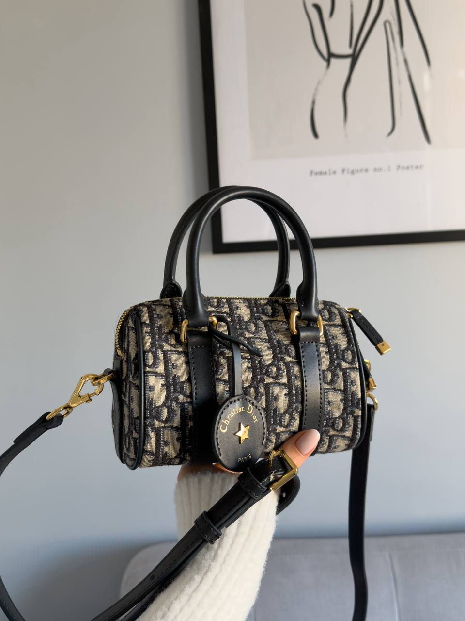 Dior Groove 20-Tas Blauwe Dior Oblique-Jacquard Vrouw - 7