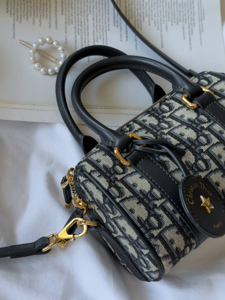 Dior Groove 20-Tas Blauwe Dior Oblique-Jacquard Vrouw - 9