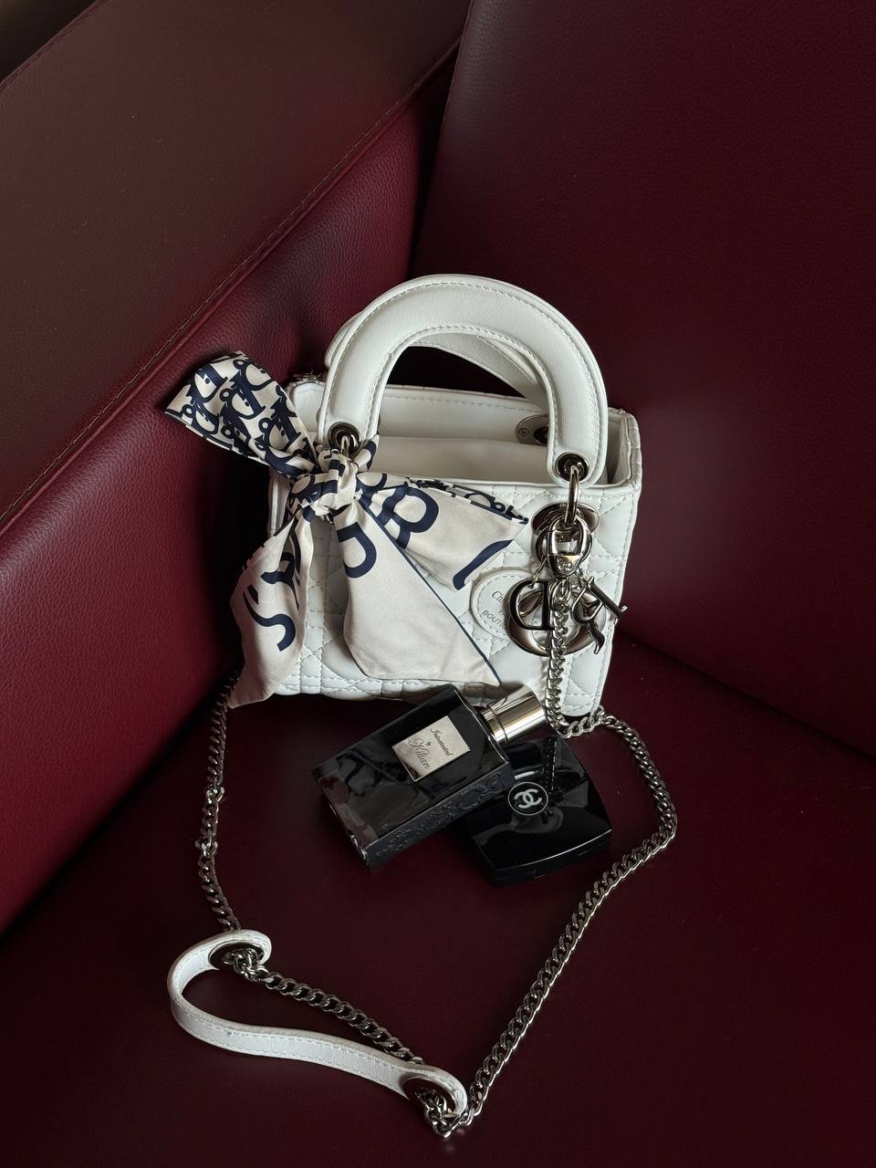 Dior Lady D-Joy Mikro Bag White - 11