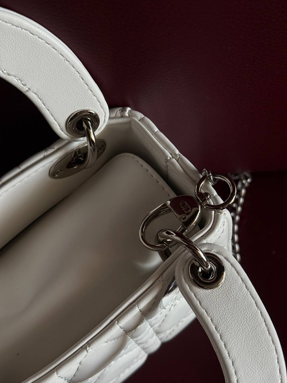 Dior Lady D-Joy Mikro Bag White - 17