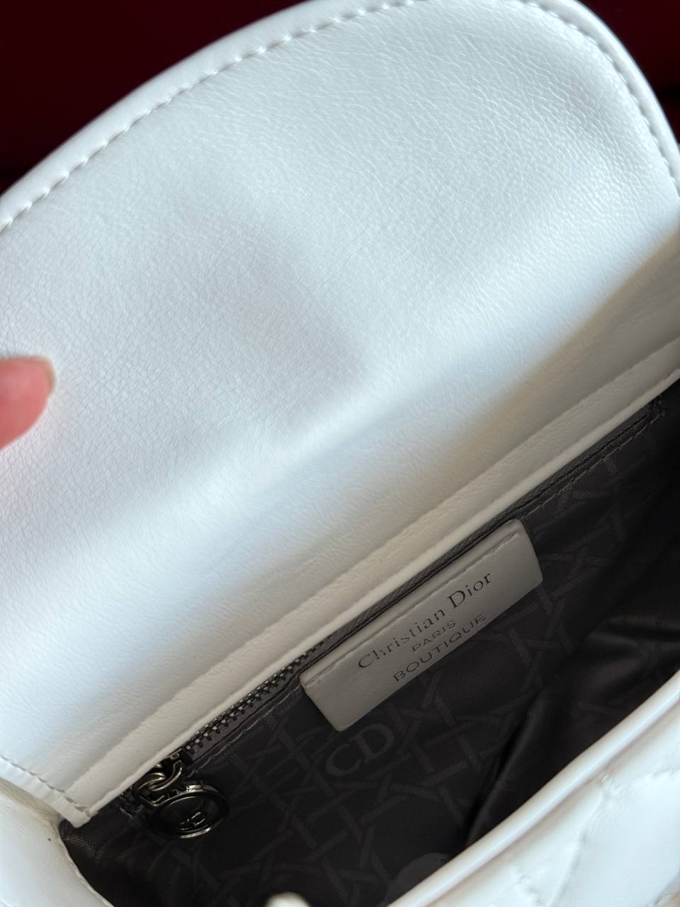 Dior Lady D-Joy Mikro Bag White - 18