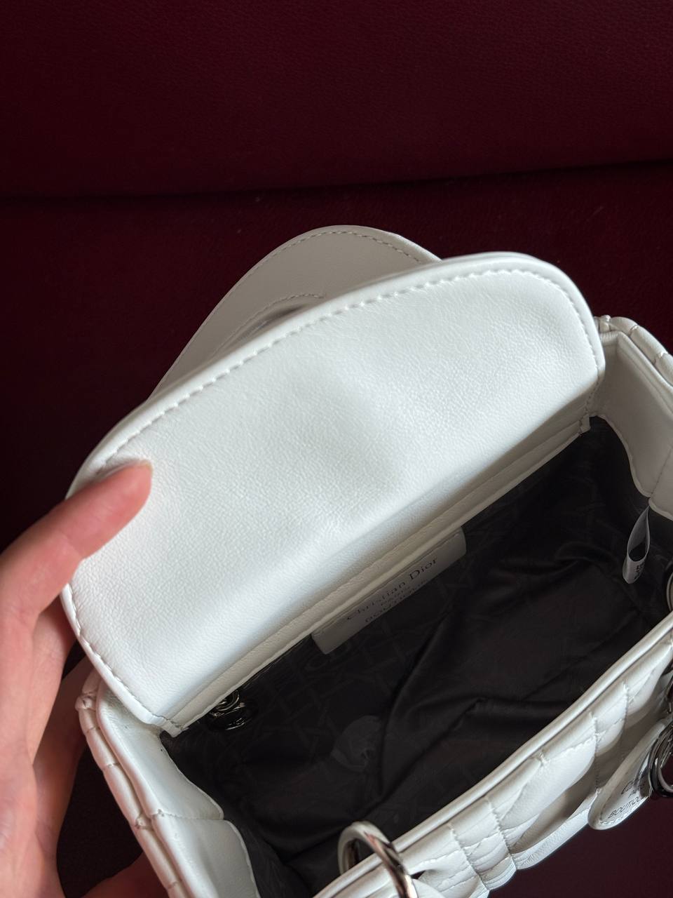 Dior Lady D-Joy Mikro Bag White - 19