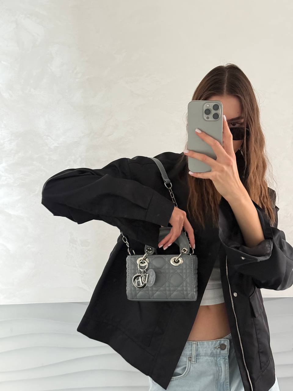 Dior Lady D-Joy Small Bag Grey - 3