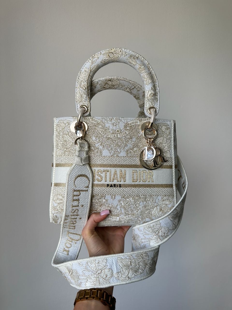 Dior Medium Lady D-Lite Bag Toile de Jouy Embroidery - 2