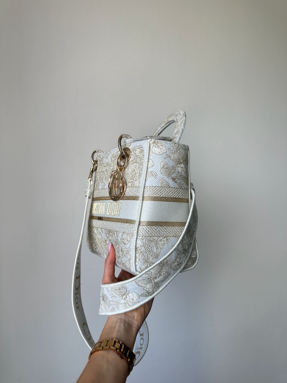 Dior Medium Lady D-Lite Bag Toile de Jouy Embroidery - 6