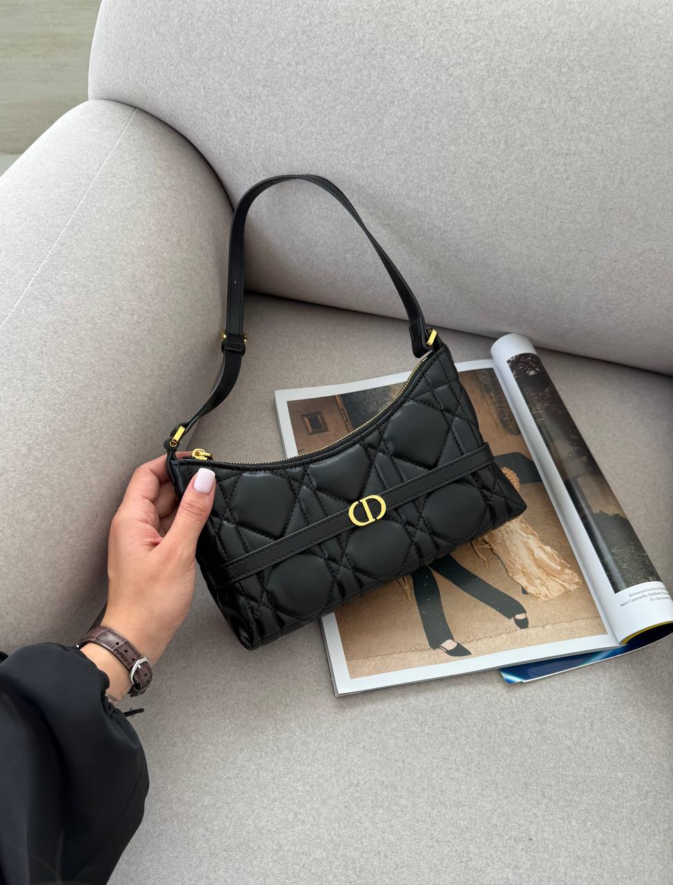 Dior Miss Caro Cigale Mini Bag Black - 12