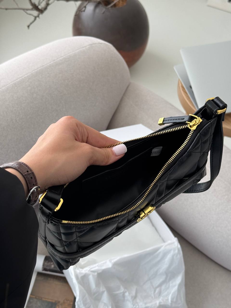 Dior Miss Caro Cigale Mini Bag Black - 15