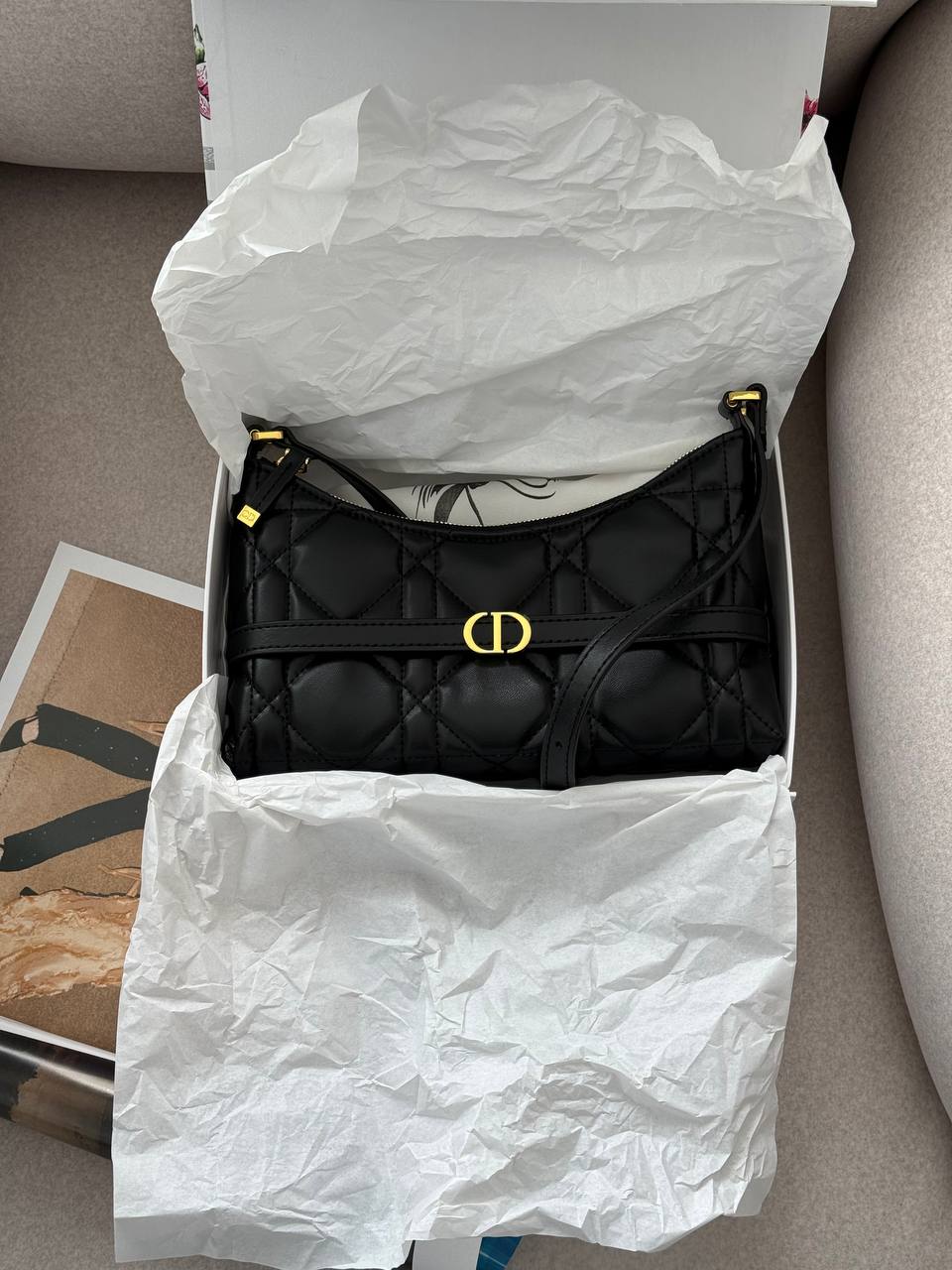 Dior Miss Caro Cigale Mini Bag Black - 2