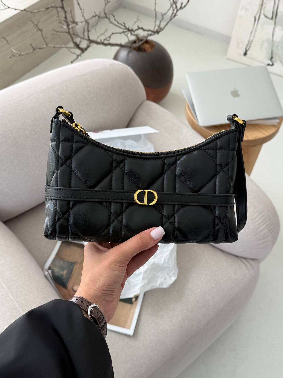 Dior Miss Caro Cigale Mini Bag Black - 6