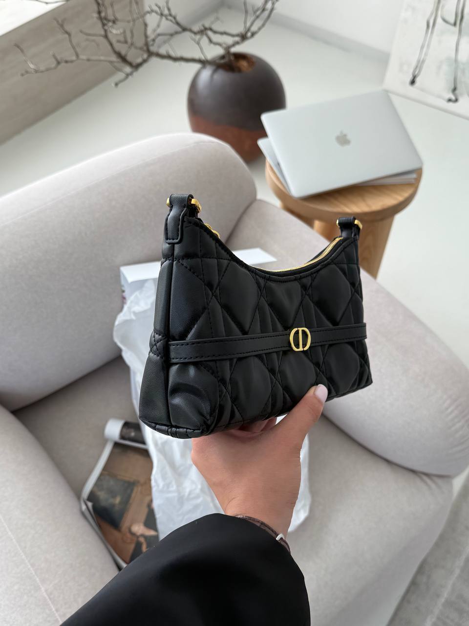 Dior Miss Caro Cigale Mini Bag Black - 7