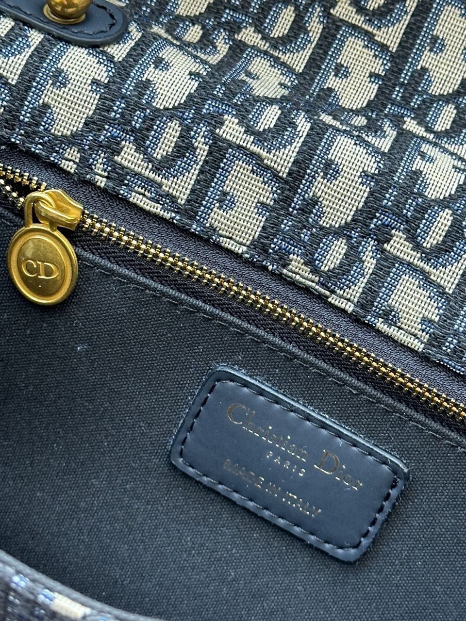 Dior Oblique Denim Medium C?est oblique Jacquard Shoulder bag - 9