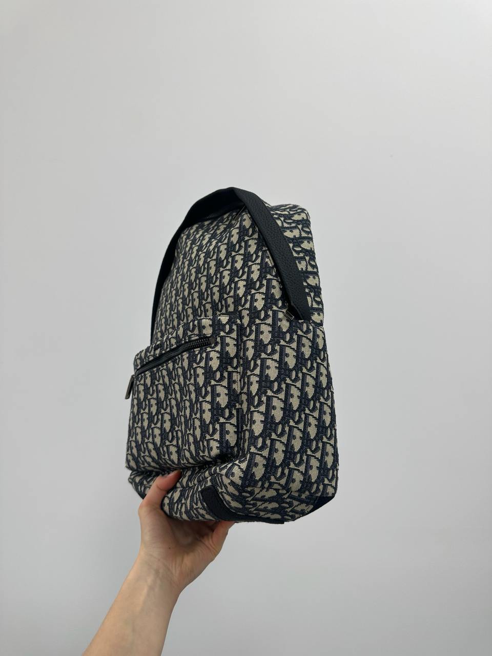 Dior Rider Backpack Beige/Blue Dior Oblique Jacquard - 6