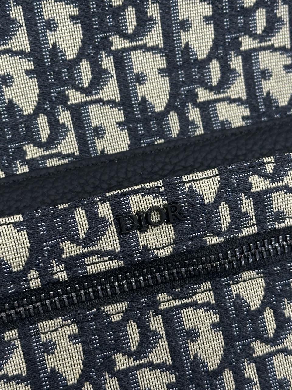 Dior Rider Backpack Beige/Blue Dior Oblique Jacquard - 9