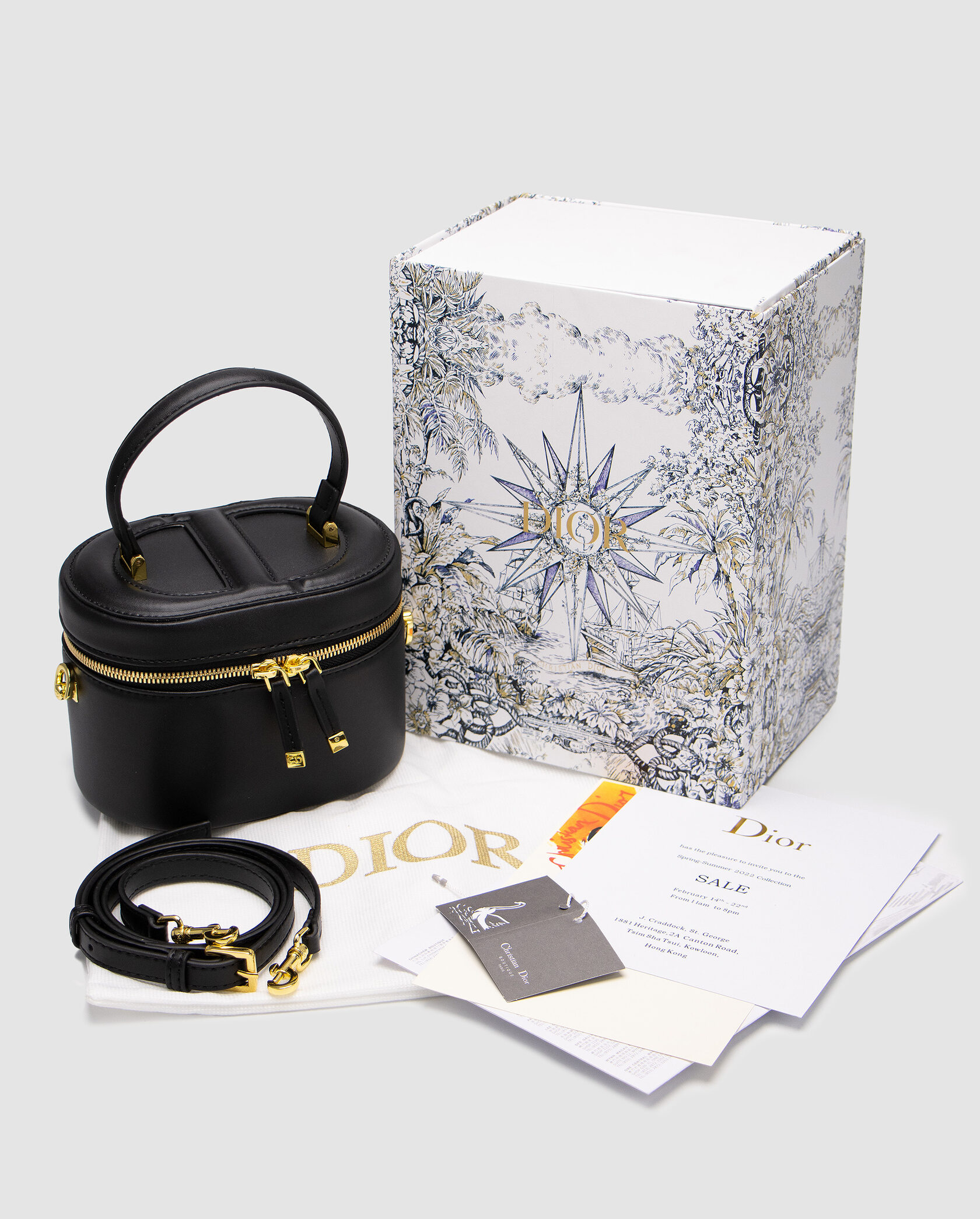 Dior Small CD Signature Vanity Case Black - 2