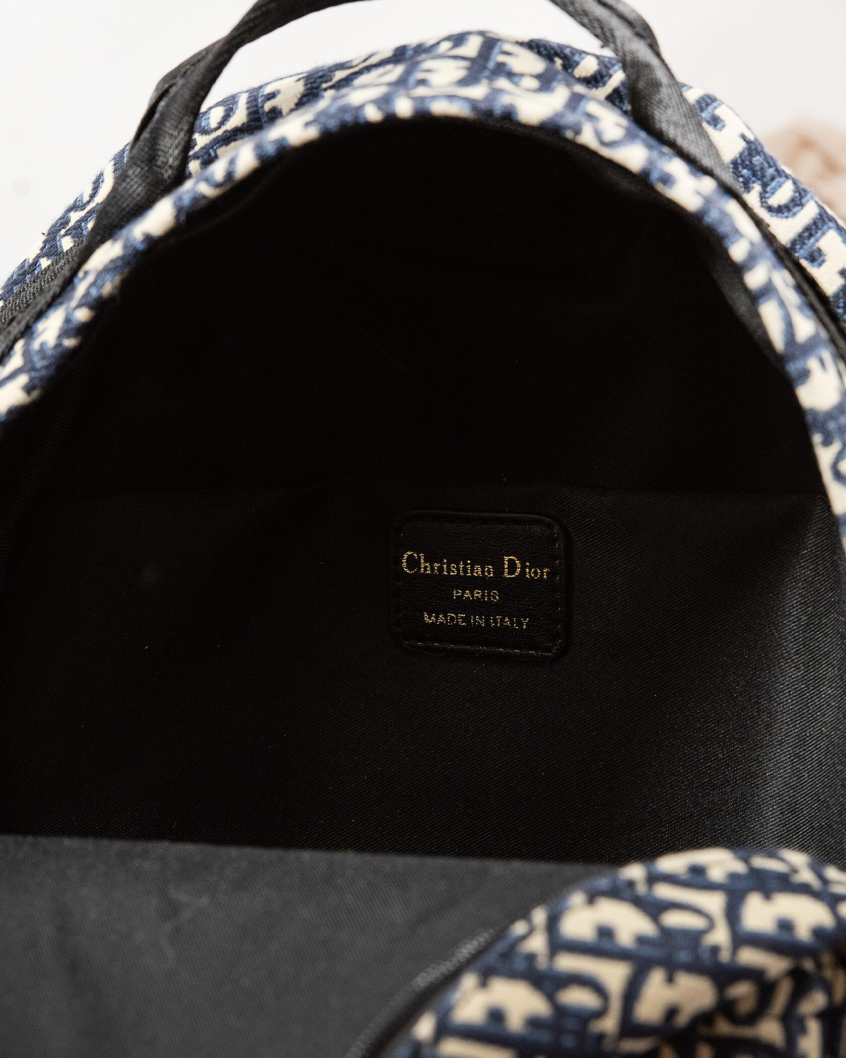 Dior Travel Backpack Dior Oblique Jacquard Blue - 11