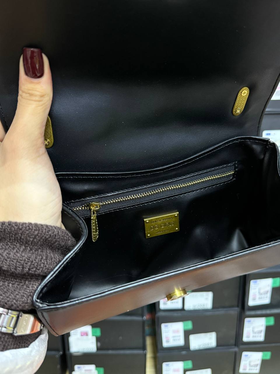 Dolce &amp; Gabbana Devotion Small Quilted Leather Shoulder Bag in Black - 17