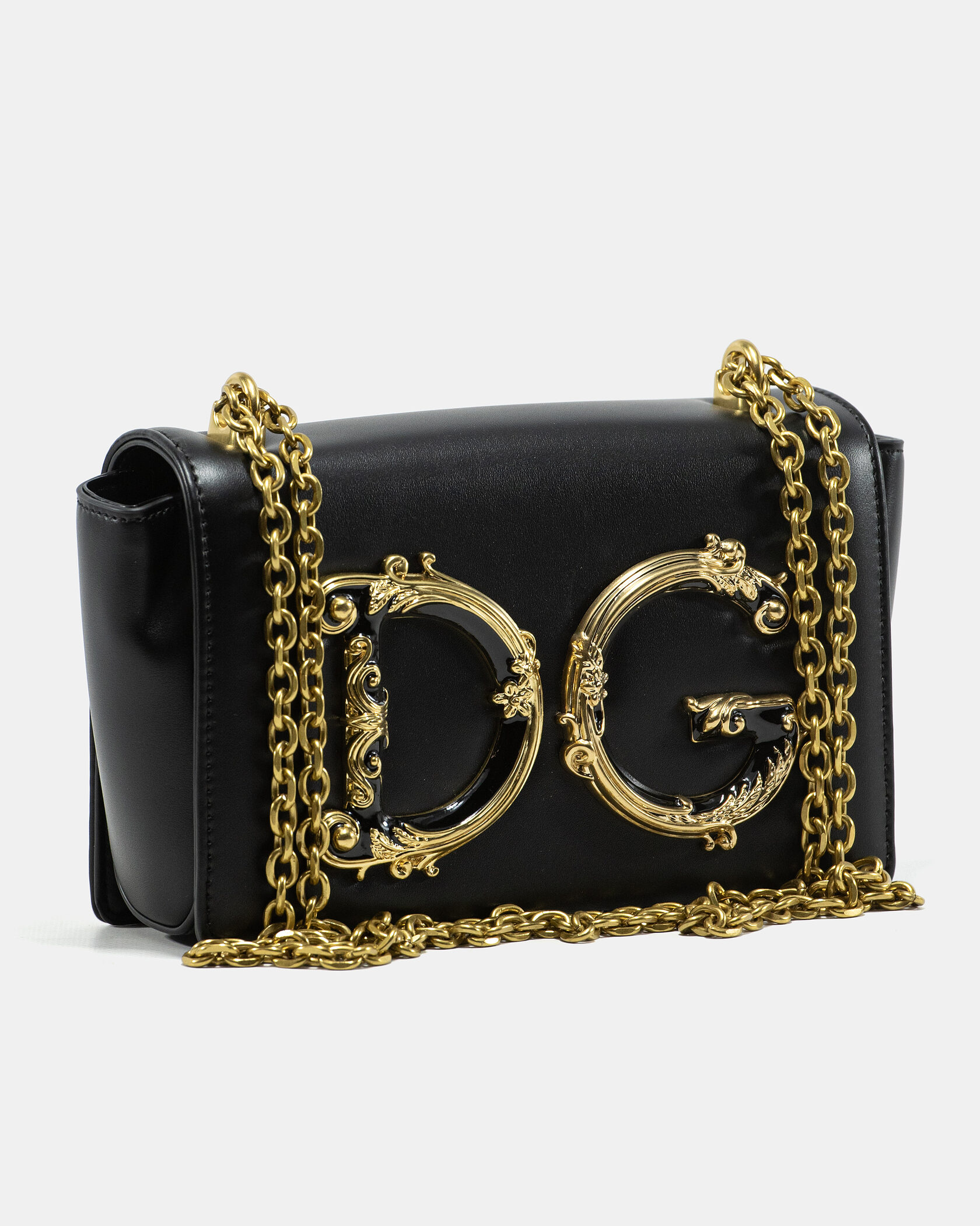 Dolce &amp; Gabbana DG Girls black leather shoulder bag - 5