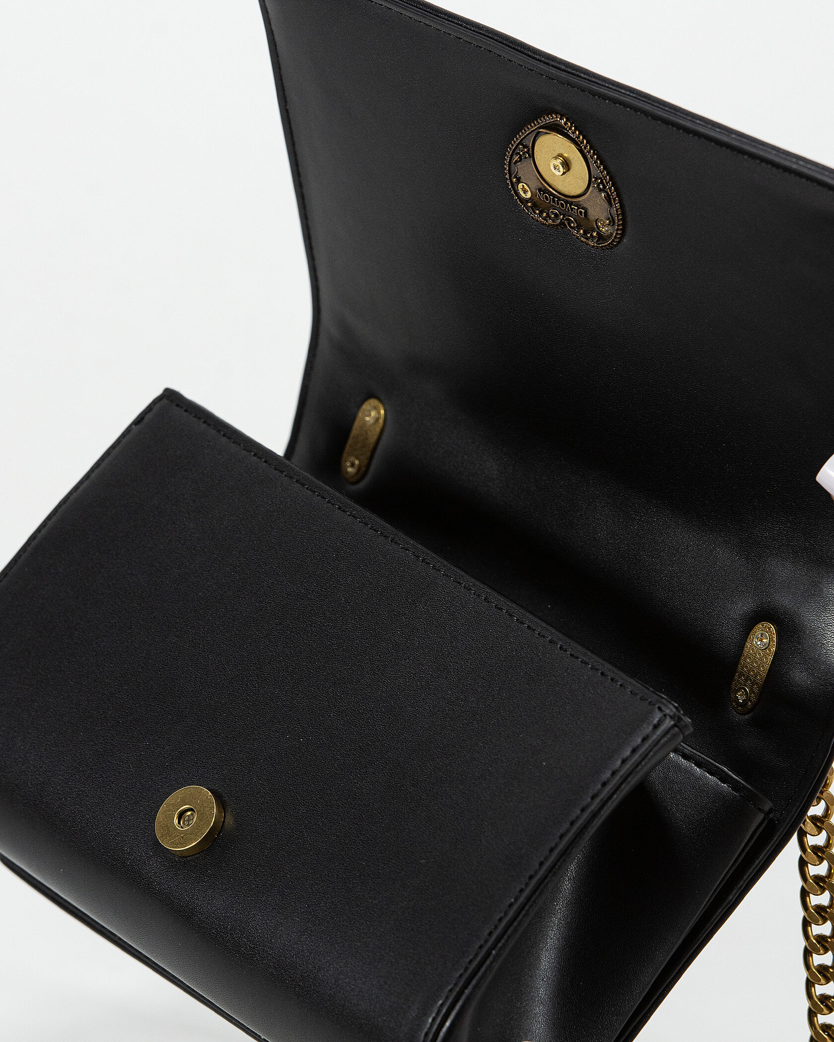 Dolce&amp;Gabbana Medium Devotion Bag in Quilted Nappa Leather Black - 13