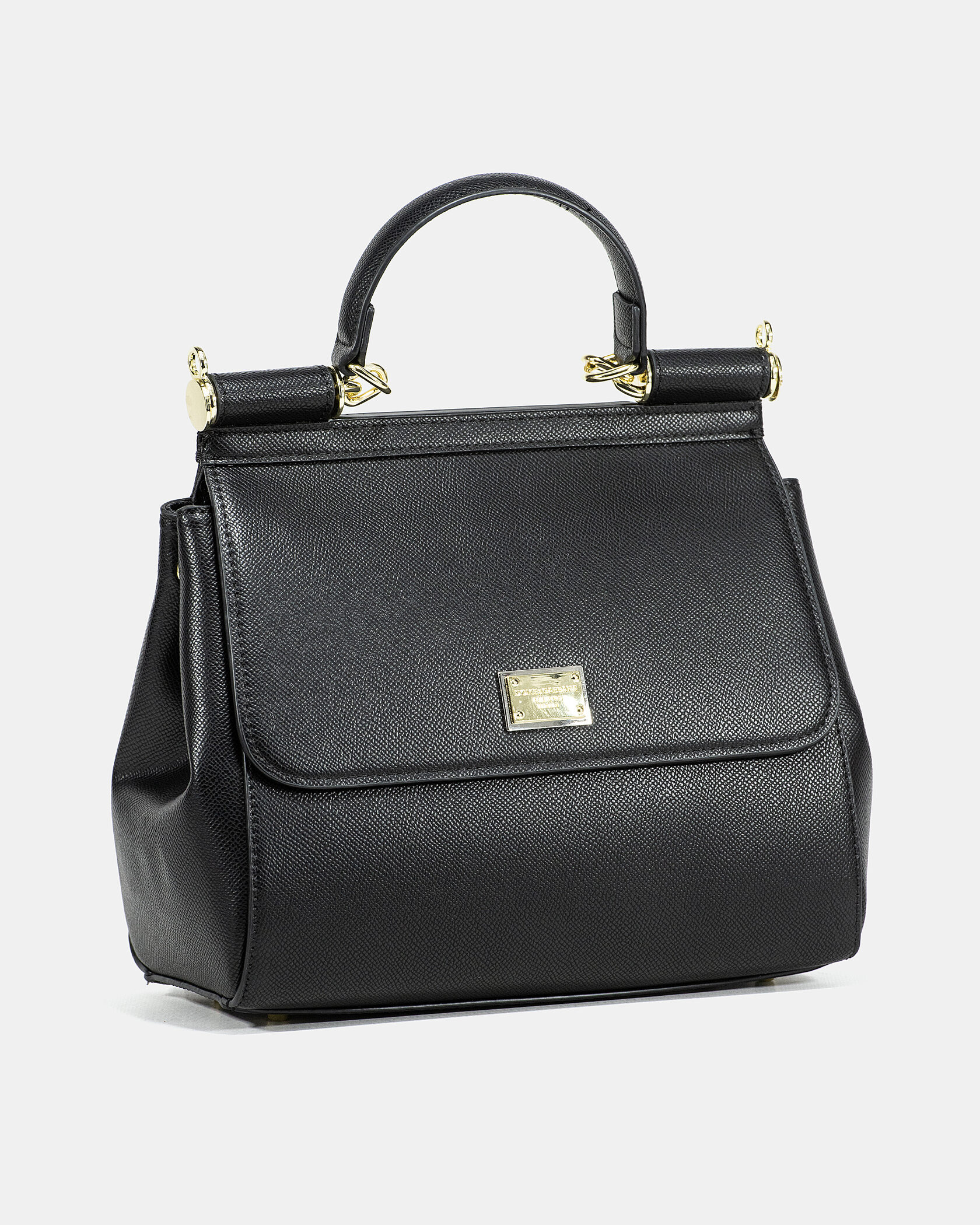 Dolce &amp; Gabbana Medium Sicily Black Bag - 6