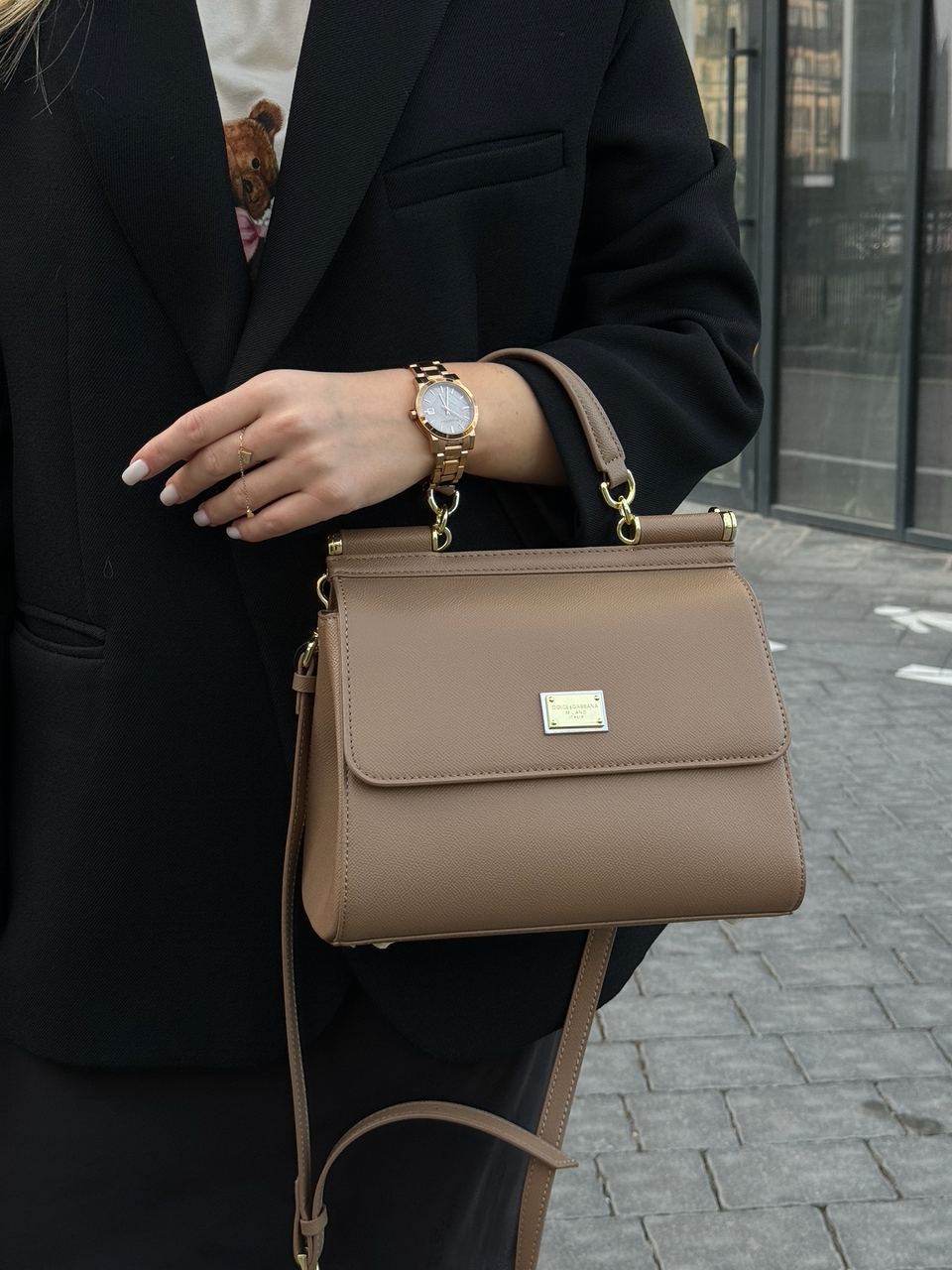 Dolce&amp;Gabbana Sicily Medium Elongated Beige - 11