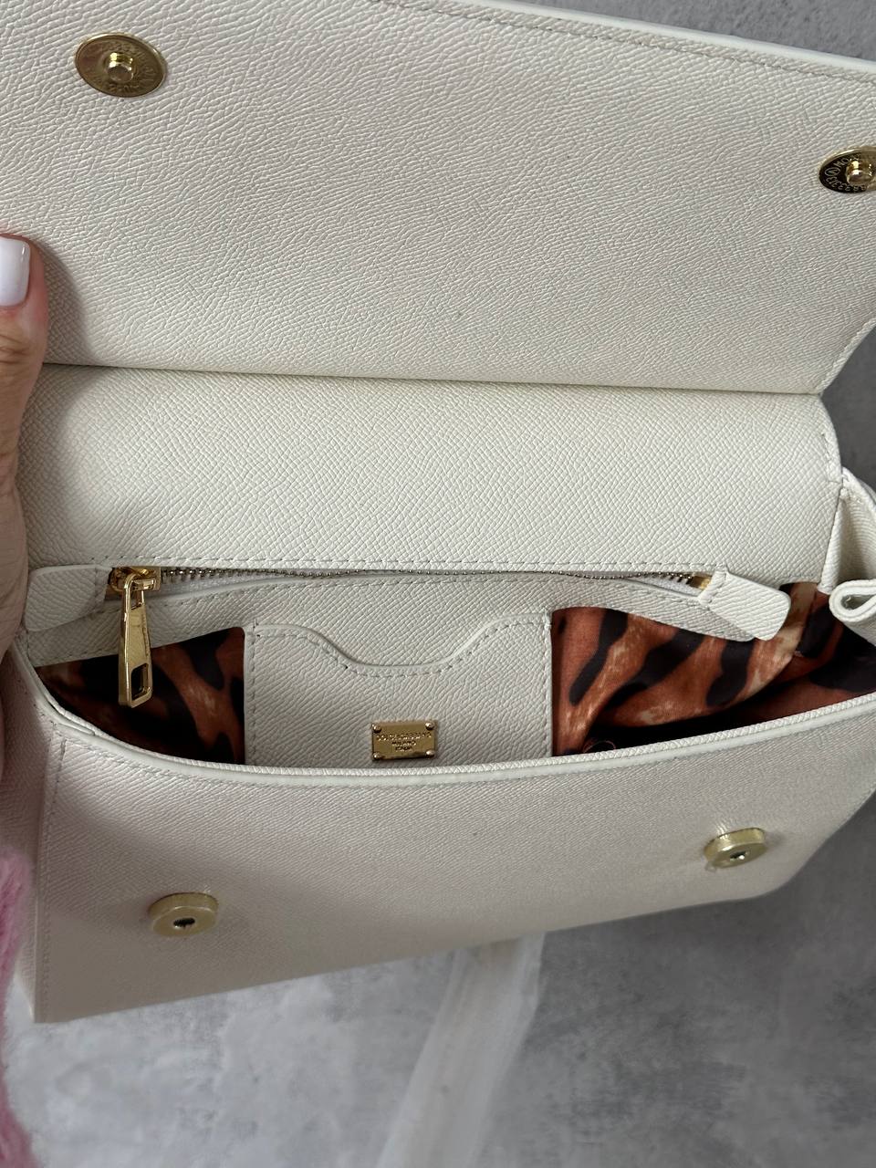 Dolce&amp;Gabbana Sicily Medium Elongated White - 7