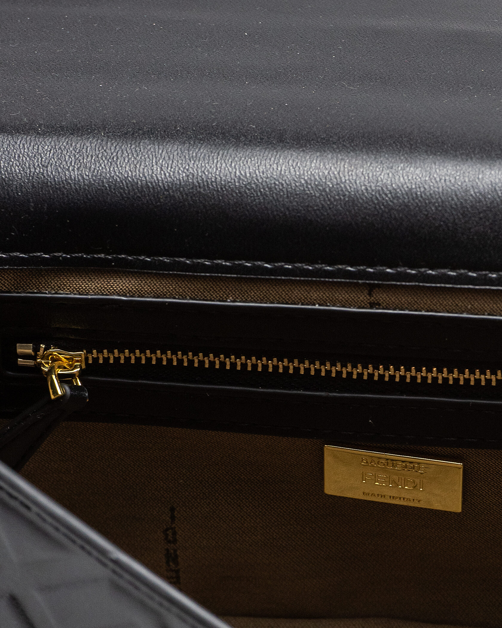 Fendi Baguette Black Leather Bag - 13