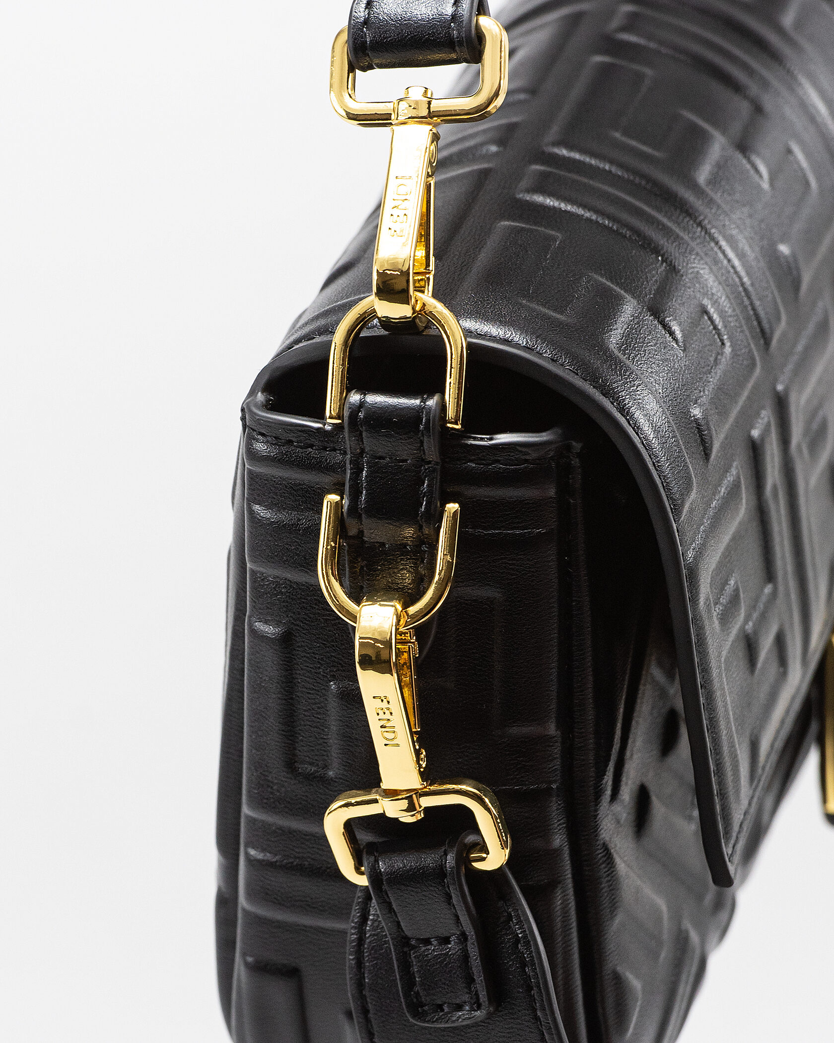 Fendi Baguette Black Leather Bag - 8