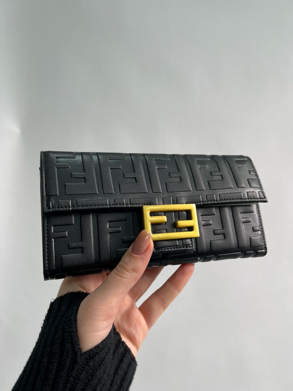 Fendi Black Leather Wallet - 2