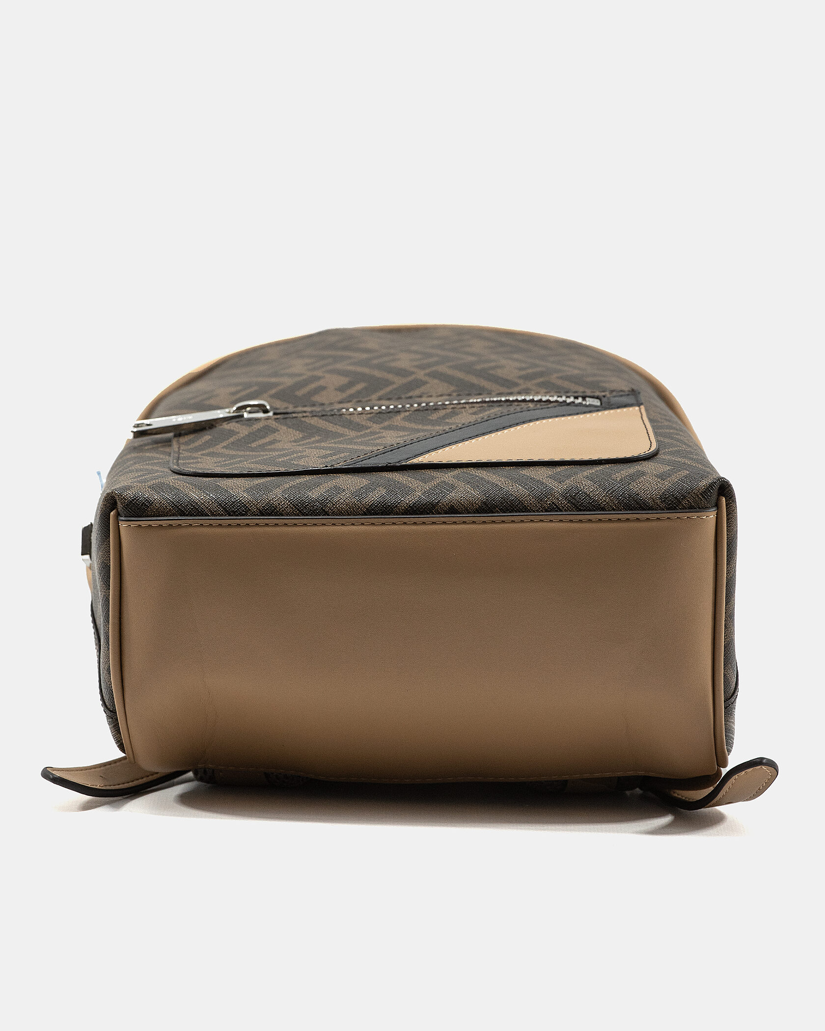 Fendi Chiodo Small Fendi Diagonal Brown FF Canvas Backpack - 7