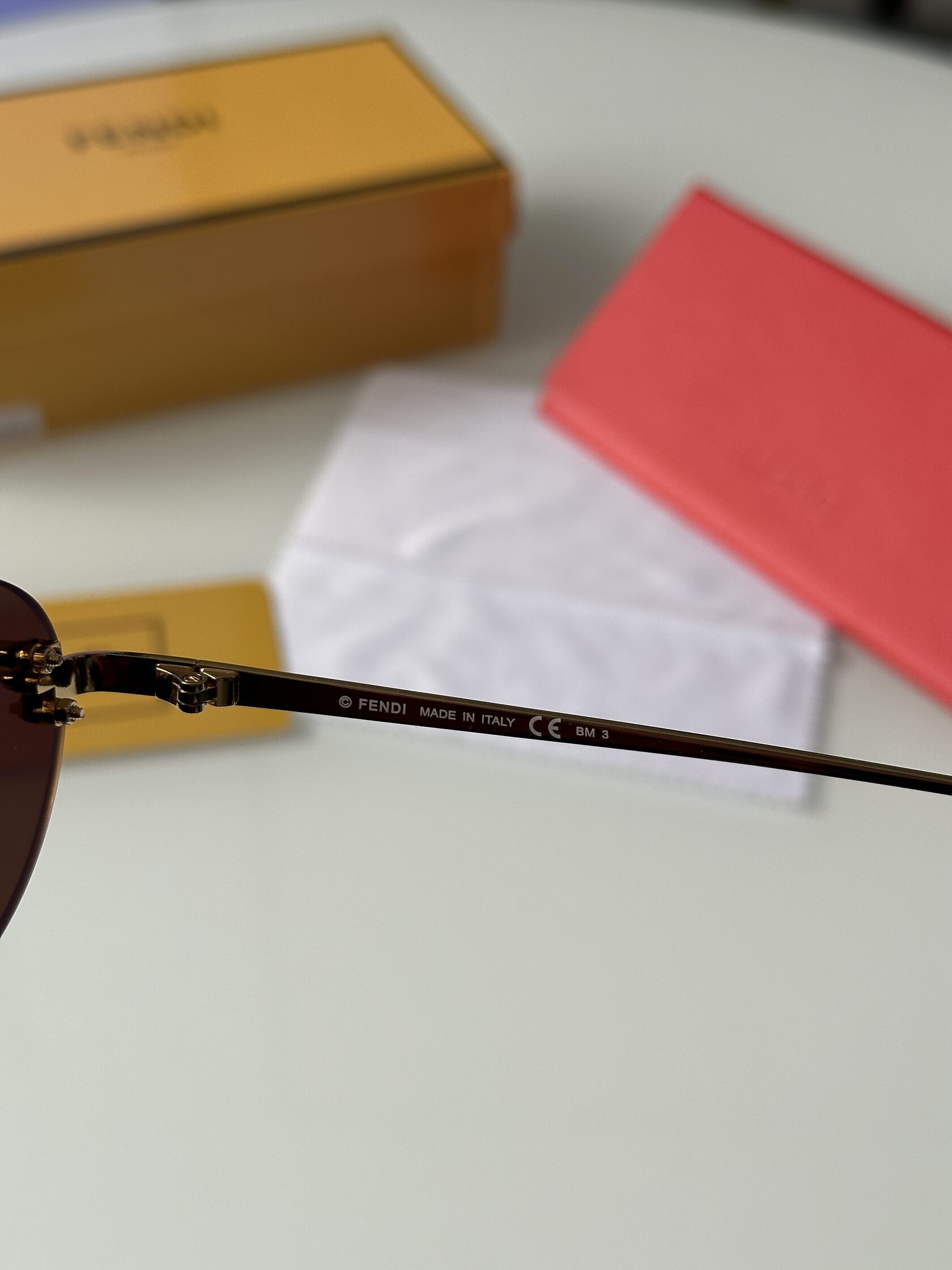 Fendi FE4075US 6LB/IC Brown/Gold - 19