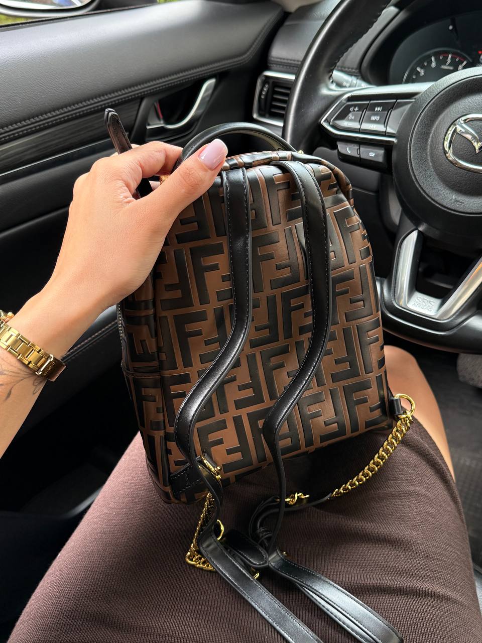 Fendi Mini Zucca FF Motif Backpack - 5