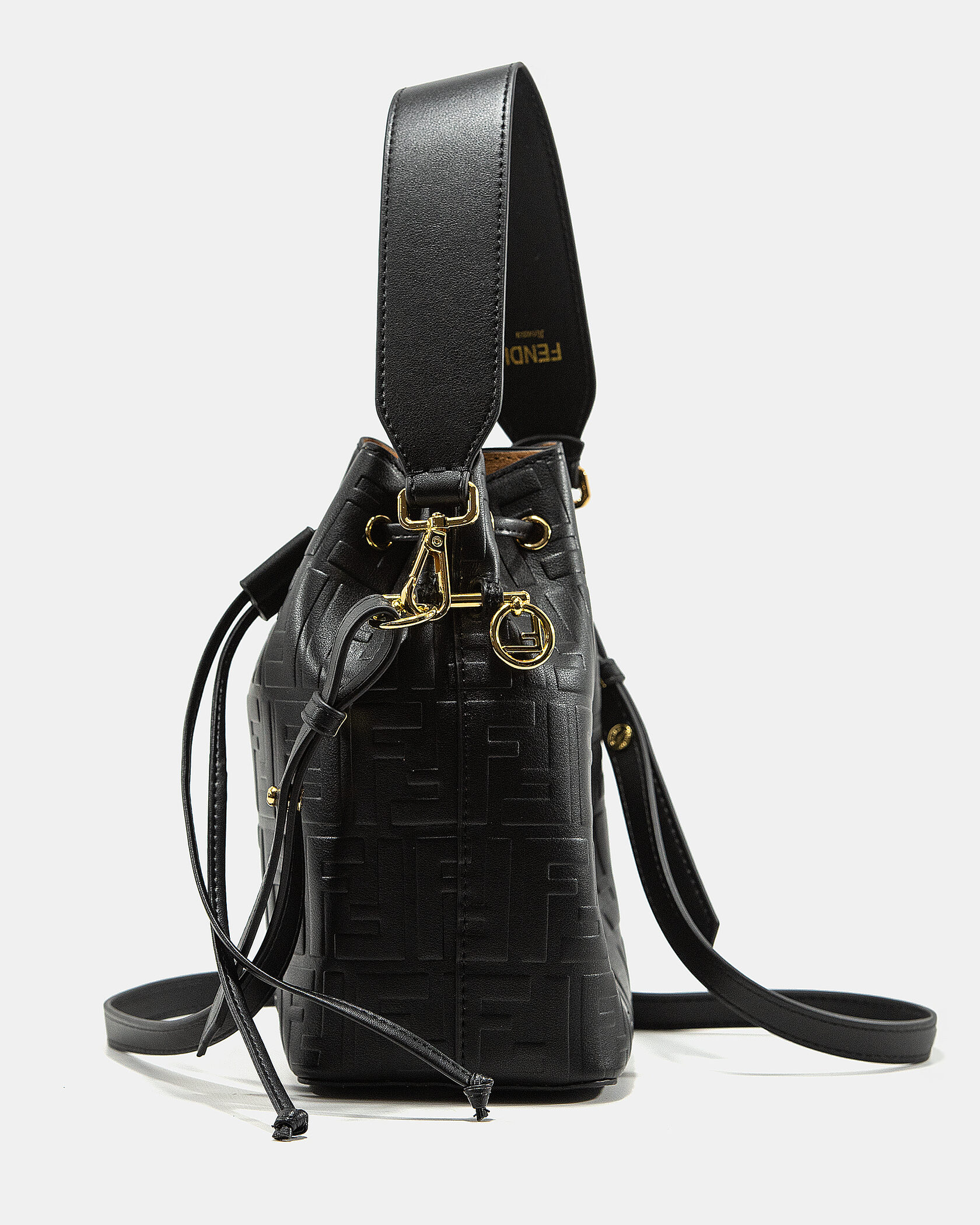 Fendi Mon Trésor bag in black embossed FF leather - 5