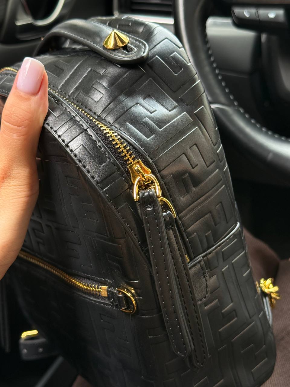 Fendi Nappa FF 1974 Embossed Mini Backpack - 6